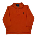 Age 3 Polo By Ralph Lauren Polo Shirt - 2XS Orange Cotton