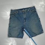 Dickies Denim Shorts - 36W 8L Blue Cotton