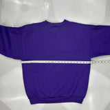 Minnesota Vikings Logo Athletics Nfl Sweatshirt - Large Purple Cotton