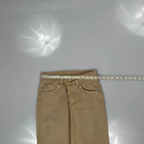 Carhartt Carpenter Trousers - 27W UK 8 Beige Cotton