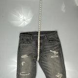 501 Levis Jeans - 36W 30L Grey Cotton
