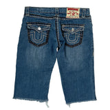 True Religion Denim Shorts - 32W 12L Blue Denim