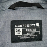 Carhartt Short Sleeve Shirt - 2XL Gray Cotton