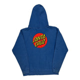 Skateboarding Santa Cruz Hoodie - Medium Blue Cotton