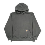 Carhartt Hoodie - 2XL Gray Cotton