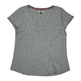 Tommy Jeans T-Shirt - Small Grey Cotton