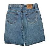 Levis Denim Shorts - 33W 10L Blue Denim