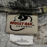 Mossy Oak Camo Long Sleeve T-Shirt - XL Camo Cotton
