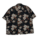 George Floral Hawaiian Shirt - XL Brown Viscose
