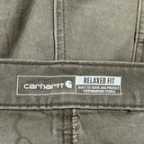 Carhartt Double Knee Carpenter Pants - 38W 31L Green Cotton