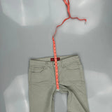 Levis Flared Jeans - 32W UK 10 Grey Cotton Blend