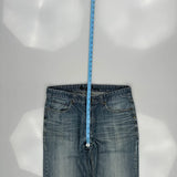 Guess Wide Leg Jeans - 34W 31L Blue Cotton