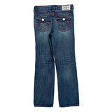 True Religion Contrast Stitch Jeans - 25W US 0 Blue Denim