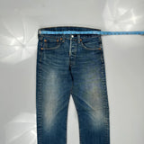 501 Levis Jeans - 31W 34L Blue Cotton
