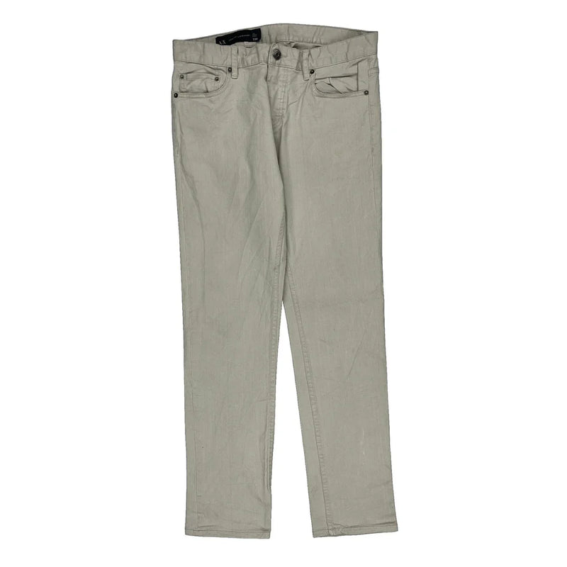 Armani Exchange Skinny Jeans - 33W 32L Beige Cotton Blend