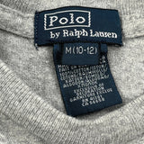 Age 10-12 Polo By Ralph Lauren T-Shirt - Medium Gray Cotton