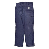 Carhartt Carpenter Trousers - 34W 31L Blue Cotton