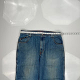 Bugle Boy Wide Leg Carpenter Jeans - 36W 30L Blue Cotton