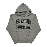 Ohio Northern Swimming Russell Athletic College Hoodie - Medium Grey Cotton Blend