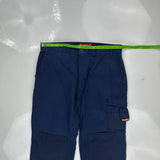 Hard Yakka Cargo Pants - 35W 31L Blue Cotton