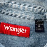 Wrangler Denim Shirt - XL Light Wash Cotton
