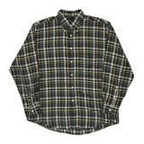 Nautica Checked Flannel Shirt - Large Multicoloured Cotton