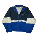 Reebok Windbreaker - Large Blue Polyamide