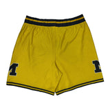University Of Michigan Nike College Sport Shorts - Largew 8L Yellow Polyester