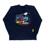 Vintage Jeff Gordon Winners Circle Nascar Long Sleeve T-Shirt - Large Navy Cotton