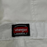 Wrangler Double Knee Carpenter Trousers - 32W 29L White Cotton