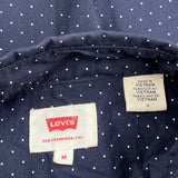 Levis Polka Dot Shirt - Medium Navy Cotton