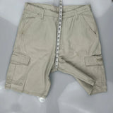 Wrangler Cargo Shorts - 34W 9L Beige Cotton