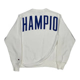 Reverse Weave Champion Spellout Sweatshirt - Medium White Cotton