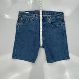 Levis Denim Shorts - 32W 9L Blue Cotton