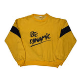 Be Dynamic Unbranded Sweatshirt - Medium Yellow Cotton Blend