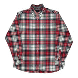 Tommy Hilfiger Checked Shirt - Large Green Cotton