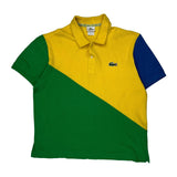 Lacoste Asymmetric Polo Shirt - XL Multicoloured Cotton