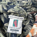 Tori Richard Floral Hawaiian Shirt - Large Multicoloured Cotton