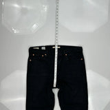 Levis 501 Jeans - 35W 29L Black Cotton