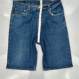 Levis Denim Shorts - 34W 11L Blue Cotton