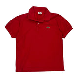 Vintage Lacoste Polo Shirt - Medium Red Cotton