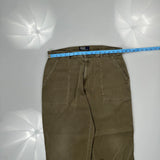 Polo By Ralph Lauren Army Cargo Trousers - 34W 30L Green Cotton