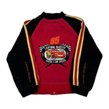 Age 8 Lightning Mcqueen Disney Cartoon Varsity Jacket - Medium Black Cotton