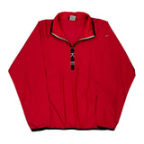 Nike Windbreaker - Large Red Polyester