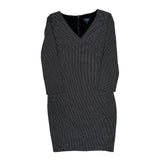 Armani Jeans Polka Dot Sheath Dress - Large Black & White Polyester