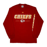 Kansas City Chiefs Nfl Long Sleeve T-Shirt - Large Red Cotton