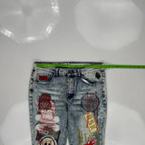 Unbranded Graphic Jeans - 34W 30L Light Wash Cotton