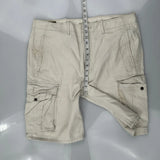 Gap Cargo Shorts - 38W 11L Beige Cotton