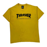 Thrasher T-Shirt - Medium Yellow Cotton