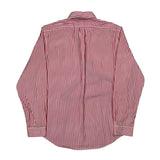 Ralph Lauren Striped Shirt - Large Red Cotton